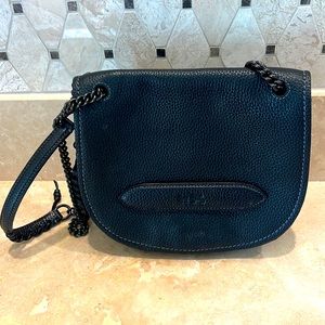 Coach leather bag with whip stitching